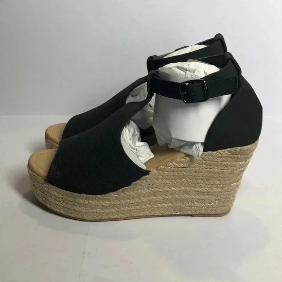 PIERRE DUMAS Uptown-2 Espadrille Wedge Shoes - Picture 4 of 6